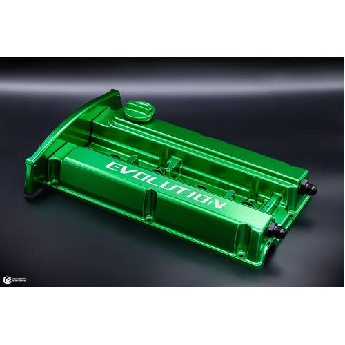 Ichiban Green Billet Rocker Cover - Suits Mitsubishi EVO 4, 5, 6, 7 ,8 , 9 Wagon Non Mivec
