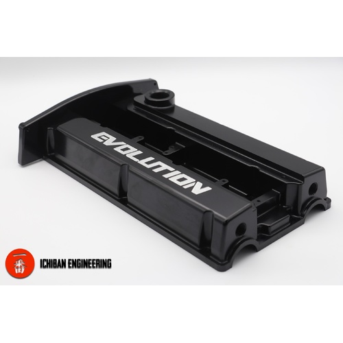 Ichiban Black Billet Mivec Rocker Cover - Suits Mitsubishi EVO 9 IX, 9 Wagon Mivec