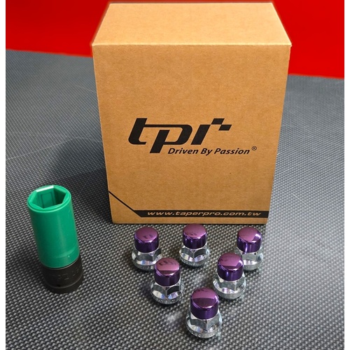 TPI Violet DT NUTZ Wheel Nuts - M12x1.5 Mitsubishi, Mazda, Toyota, Honda, Kia, Hyundai