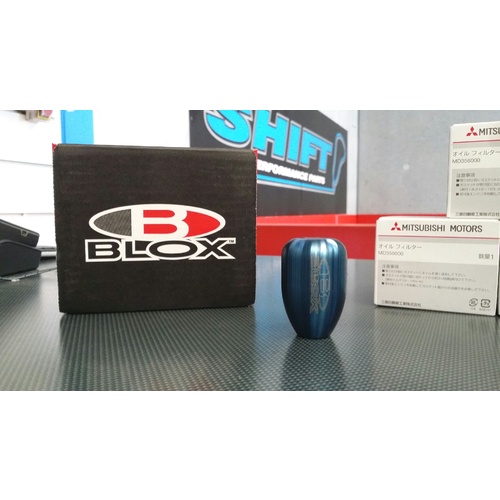 BLOX Torch Blue 6-Speed Weighted Gear Knob - M10x1.25 EVO Mazda