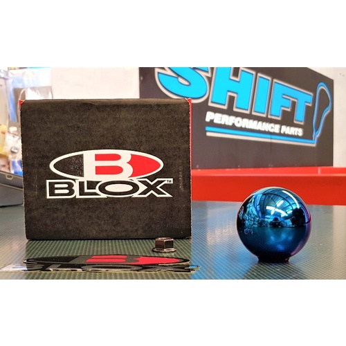 BLOX 490 Weighted Shift Gear Knob - E Blue - M10x1.25 Skyline EVO Silvia Mazda