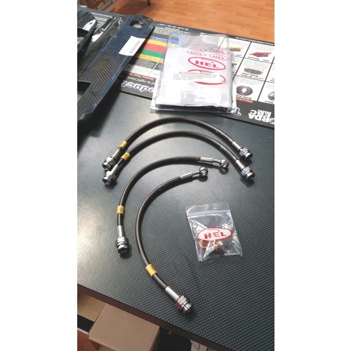 HEL Mitsubishi EVO 7 Braided Brake Line Kit - Carbolook 