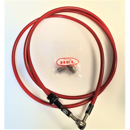 HEL Mitsubishi EVO 7-9 Full Length Clutch Line - RED