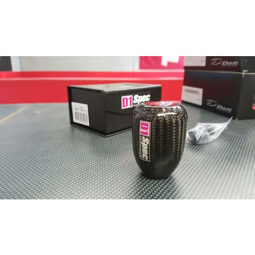 D1 Carbon Gear Shift Knob  6-Speed - SILVIA GTR WRX EVO HONDA NISSAN