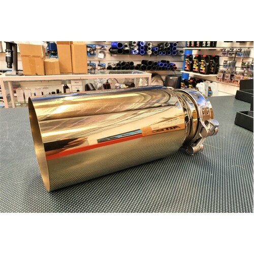 SPP Exhaust Tip - Straight Cut Polished Gold 3.5" - 4.5"