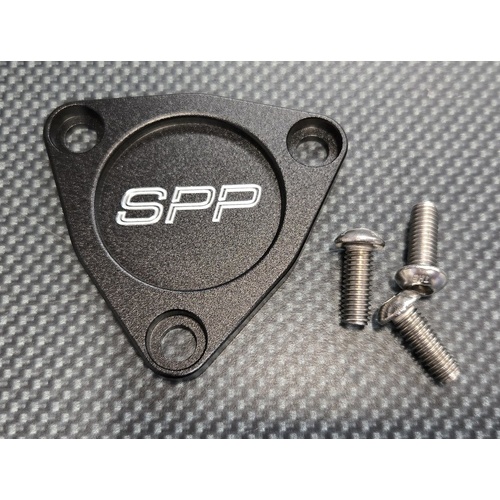 SPP EVO 4-8 Black Cam Position Sensor Housing Cover  - Suits Mitsubishi EVO 4-8, 9 Wagon non mivec