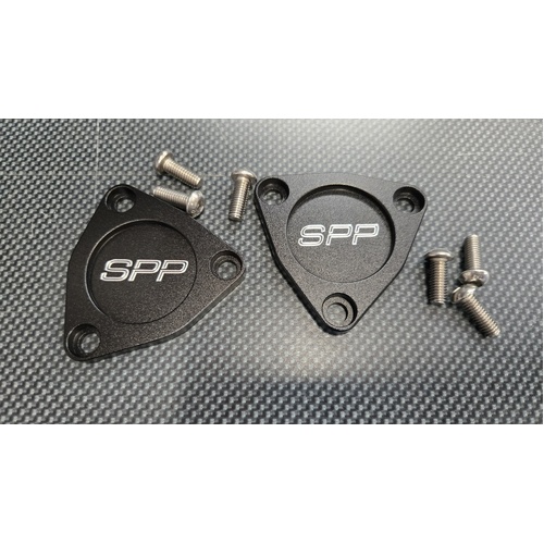 SPP EVO 9 Black Cam Position Sensor Housing Covers  - Suits Mitsubishi EVO 9 IX Mivec