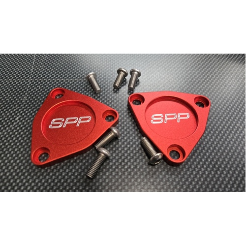 SPP EVO 9 Red Cam Position Sensor Housing Covers  - Suits Mitsubishi EVO 9 IX Mivec