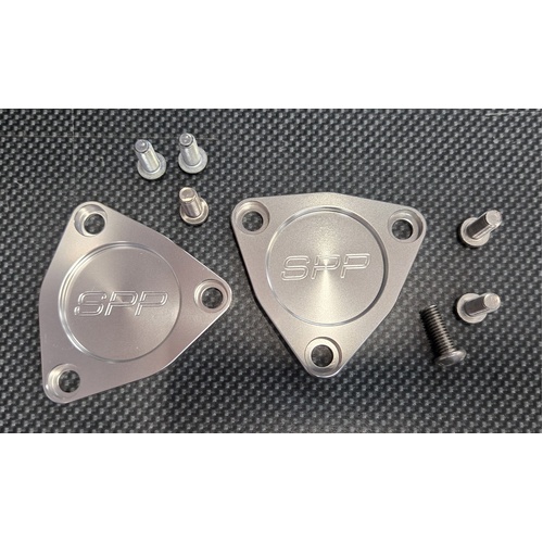 SPP EVO 9 Silver Cam Position Sensor Housing Covers  - Suits Mitsubishi EVO 9 IX Mivec