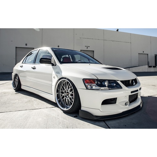 Carspeed  EVO 9 Charge Speed Style Carbon Fiber Front Lip - Suits Mitsubishi EVO 9, 9 Wagon