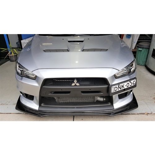 Carspeed EVO X Ralliart Style Carbon Lip - Suits Mitsubishi EVO X 