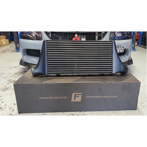 FENIX Performance 3.5" Black Intercooler - Suits Mitsubishi EVO 7, 8, 9, & 9 IX Wagon.