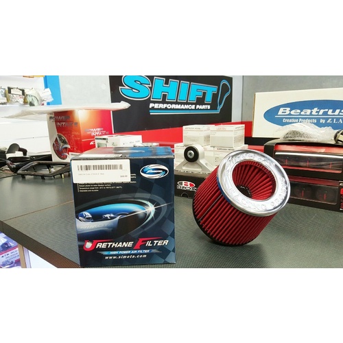 Simota Racing Dual Entry 3" Air Filter RED Width151mm x Height130mm