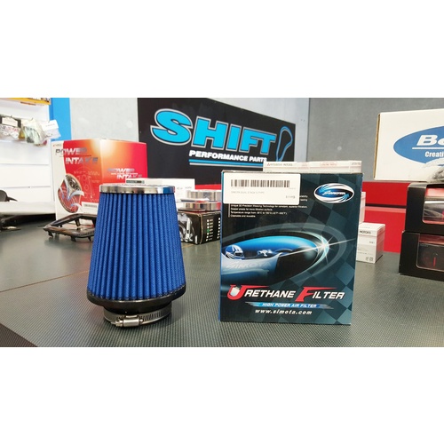 Simota 3" Small Stack Blue High Flow Air Filter - (W:120mm x H:130mm x I:76mm)