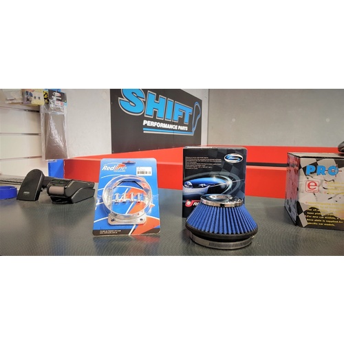 Simota 4.5" Ultra Slim Air Filter Kit Mitsubishi EVO 5 6 7 8 8MR 9  Pajero (Blue)