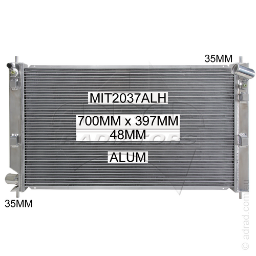 KOYO 48mm Aluminium Radiator - Suits Mitsubishi EVO X 08- ASX & Outlander