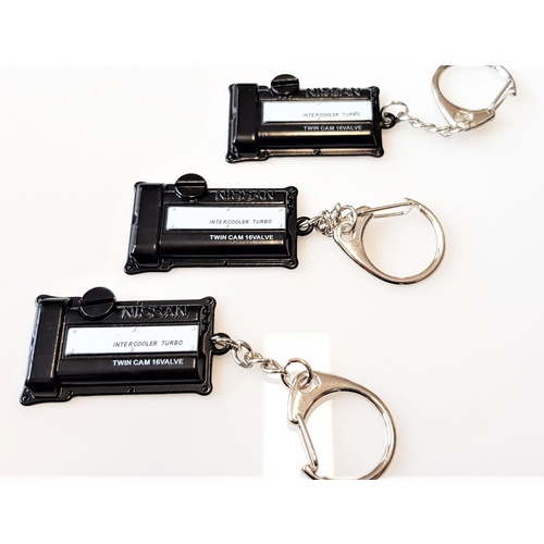 Silvia SR20DET Engine Cam Cover Key Ring BLACK
