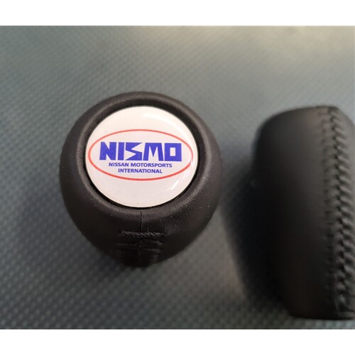 Nismo Style Shift Knob - White Logo/Blue Nissan Silvia Skyline