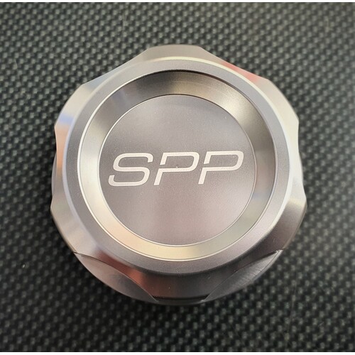 SPP Silver Billet Oil Cap - Suits Mitsubishi Lancer, EVO, Mirage, FTO, GTO, Colt