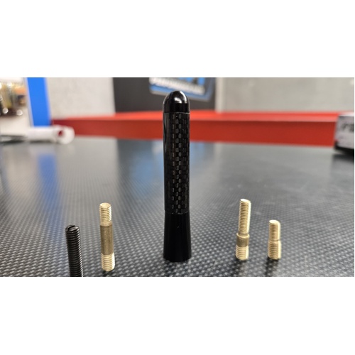 SPP Short Carbon Antenna - S2000, Honda Fit, Mitsubishi Evolution 7, 8, 9, 9 Wagon