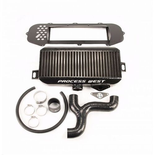 Process West Top Mount Intercooler (suits Subaru 01-02 GD STI) - Black