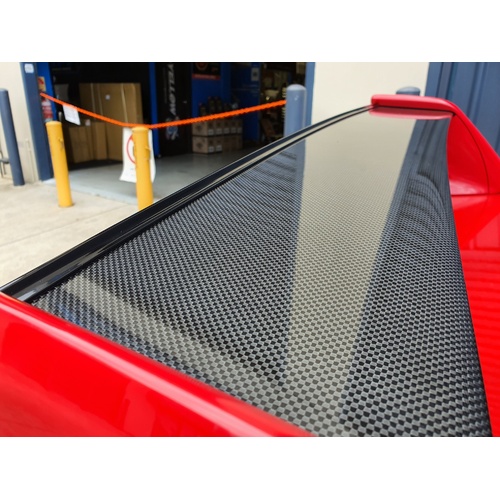 Rexpeed Rear Wing Gurney Flap - Tarmac Black - Suits Mitsubishi EVO 8 9 IX