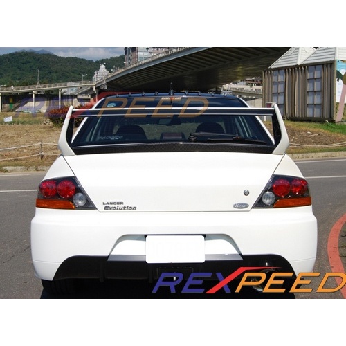 Rexpeed Type-3 Carbon Boot Spoiler - Suits Mitsubishi EVO 7 8 8MR 9 IX