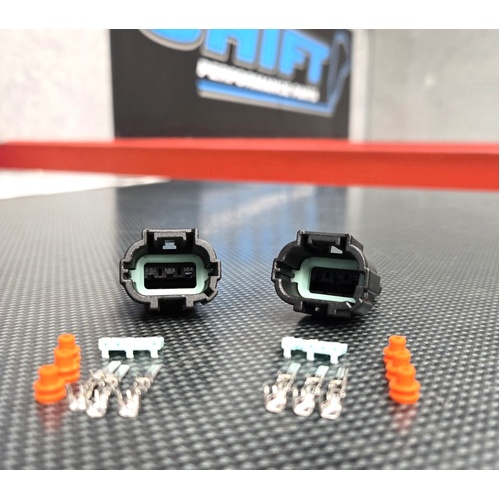 SPP R33 GTR Head Light Harness Connector Plugs - Conversion Plugs