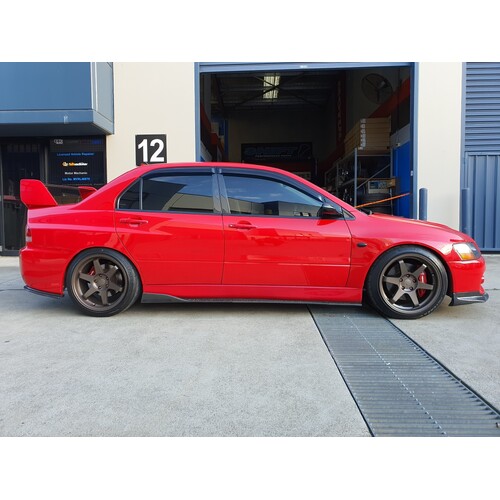 Rexpeed Carbon Fiber Pillar Trim Kit - Suits Mitsubishi EVO 7, 8, 9 IX.