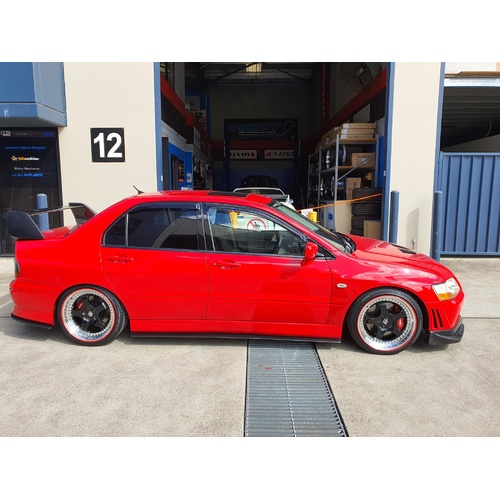 Rexpeed Damd Style Carbon Side Skirt Extensions - Suits Mitsubishi EVO 7, 8, 9, 9 Wagon