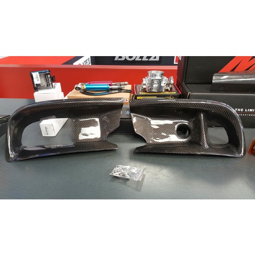 Rexpeed EVO 9 Carbon Front Bumper Ducts - Suits Mitsubishi EVO 9 IX