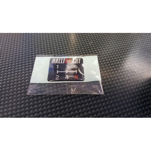Ralliart 5-Speed Sticker