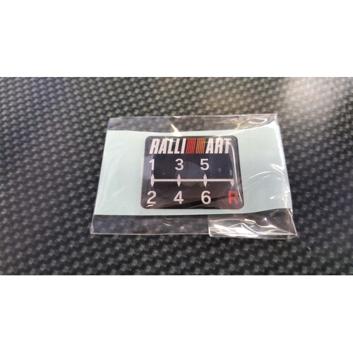 Ralliart 6-Speed Sticker