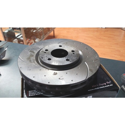 RDA EBC Front Slotted and Dimpled Rotors Honda Integra DC5 Type R S