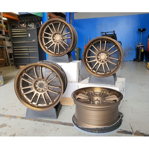 RE30 Style Wheels - Matt Bronze - 18x9.5" +20 Offset