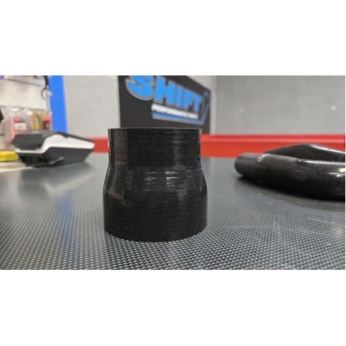 SPP 76mm to 63mm Black Short Silicone Reducer