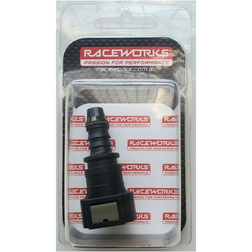 Raceworks GM Female EFI Adaptor 3/8 Tube to 3/8 Barb