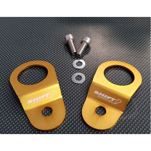 SPP Gold Radiator Bracket Stay Kit - Suits Mitsubishi EVO 7, 8, 9, CT9W