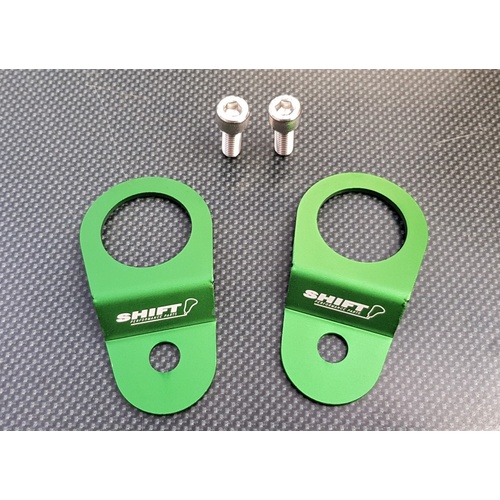 SPP Green Radiator Bracket Stay Kit - Suits Mitsubishi EVO 7, 8, 9, CT9W