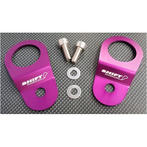 SPP Purple Radiator Bracket Stay Kit - Suits Mitsubishi EVO 7, 8, 9, CT9W