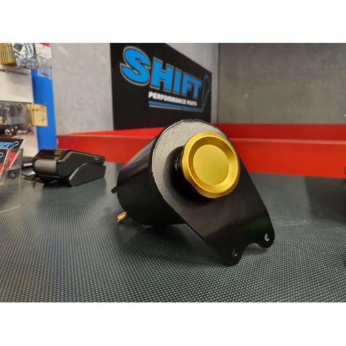 SPP EVO 7-9 Black Radiator Overflow Tank - Suits Mitsubishi EVO 7, 8, 9, CT9W