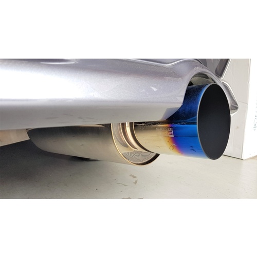 HKS HI POWER Style Universal Exhaust Muffler - Titanium Finish Tip - EVO SKYLINE SILVIA
