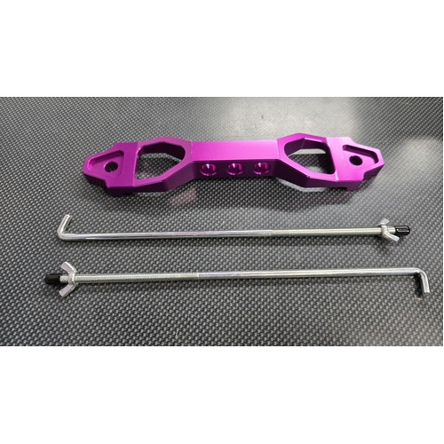 SPP Purple Billet Battery Tie Down Bracket - Long Type