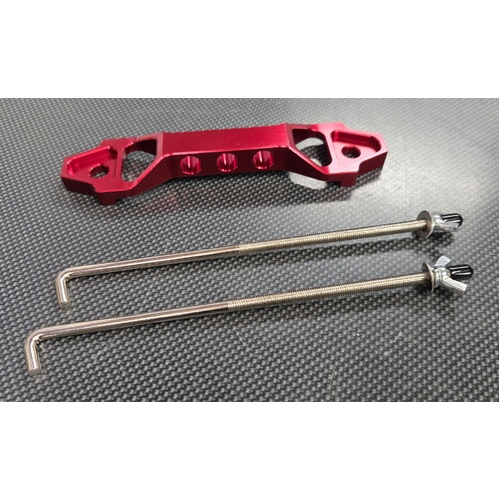 SPP Red Billet Battery Tie Down Bracket - Short Type