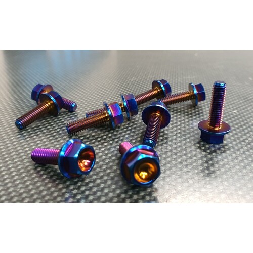 SPP Titanium Hex M6 Bolt Kit - EVO Skyline Silvia Supra