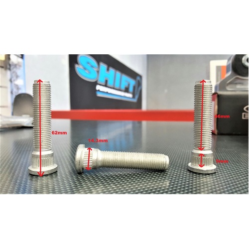 SPP 62mm Extended Wheel Studs - Compatible With Nissan Silvia Skyline