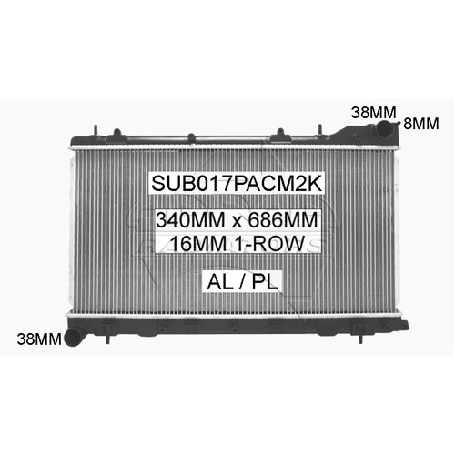 KOYO OEM Style Radiator - Suits SUBARU FORESTER (97-6/02) 2.0ltr Turbo Petrol Manual