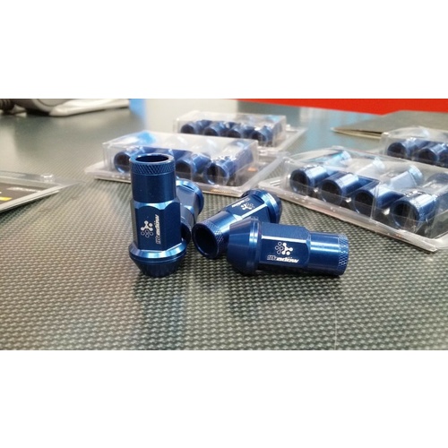 Shadow Racing Wheel Nuts - Blue - M12 x 1.25P suits Nissan Subaru Suzuki