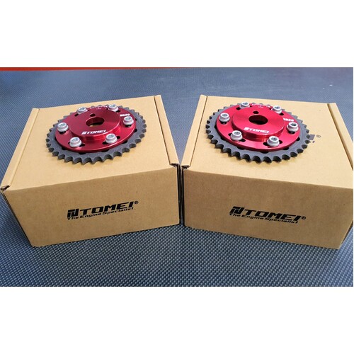 Tomei Adjustable Cam Gears Pulleys - Suits Nissan SR20DET S15 S14 S13 SILVIA 200SX