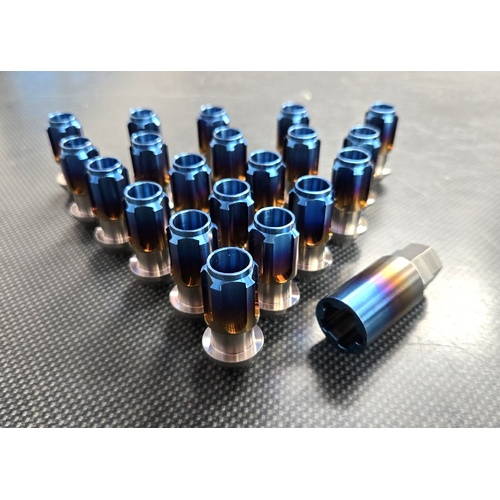 SPP Titanium Racing Wheel Nuts - M12x1.5 Mitsubishi Mazda Toyota Honda Kia